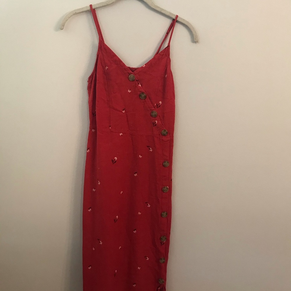 •Universal Thread Red Flower Sundress•